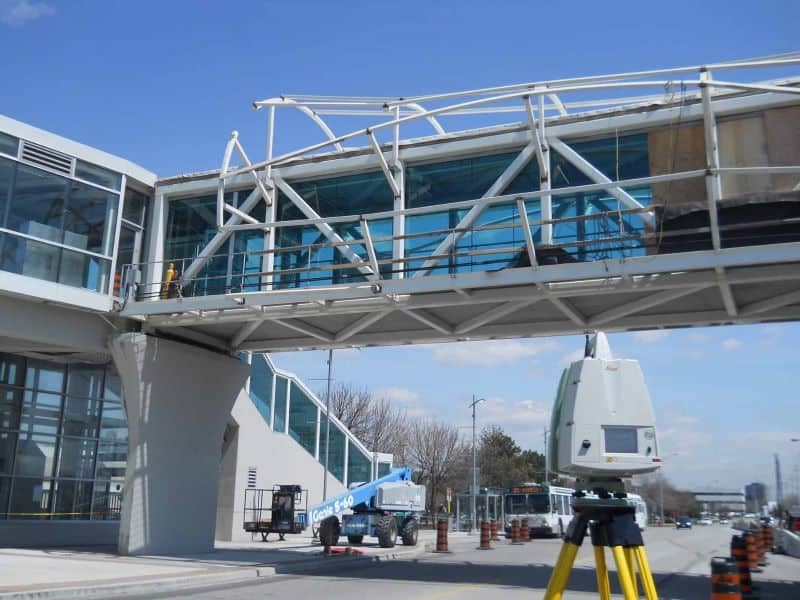 Use of LiDAR 3D Scanning - Picking Go Pedestrian Bridge